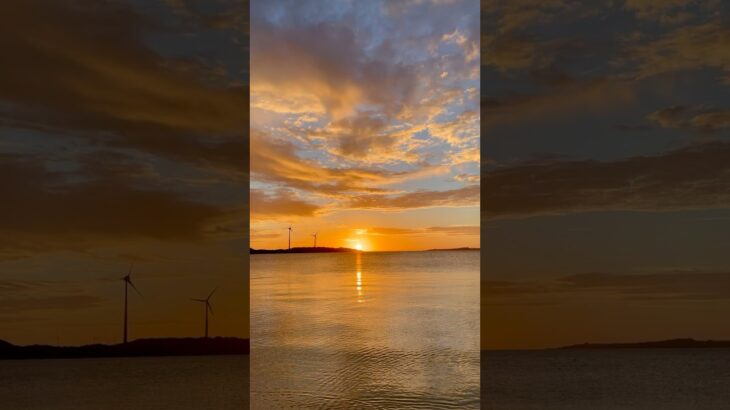 2023年 宮古島のビーチと夕日と風車#宮古島#絶景#shorts #海#沖縄#休日#移住