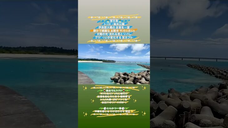 2023年 #shorts #vlog #宮古島 #miyako #nature #絶景 #伊良部大橋 #トゥリバー海浜公園