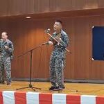 2023年 航空自衛隊宮古島分屯基地大久保指令　宮古民謡演奏
