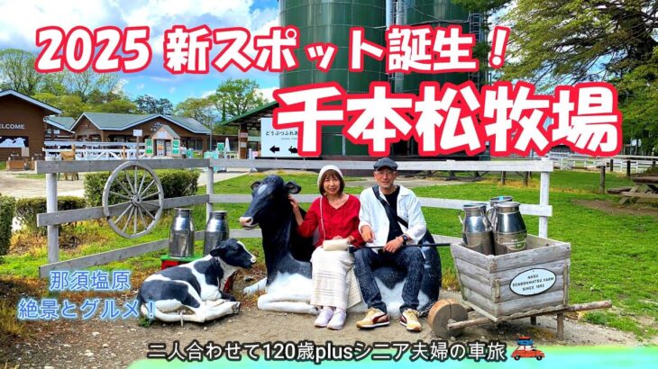 【那須観光】絶景と絶品グルメを巡る🚙ちぎりハンバーグとジンギスカン人気の絶品ソフトクリーム！