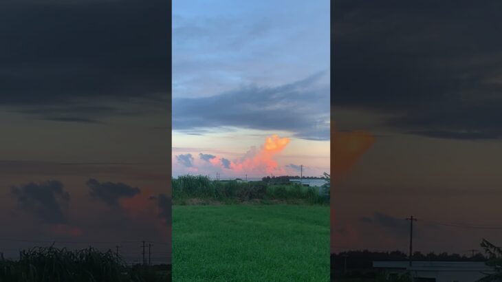 2023年 綺麗な夕日雲 #宮古島