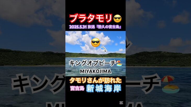 2023年 😎ブラタモリ『悠久の宮古島』で訪れたビーチのリーフエッジから見た眺め #宮古島  #新城海岸 #ブラタモリ