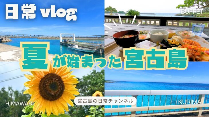 2023年 【日常vlog】夏が始まった宮古島 │ホテルの朝食ブッフェ │ 海の隠れ小道散歩│ラーメン食べてドライブの巻🌴