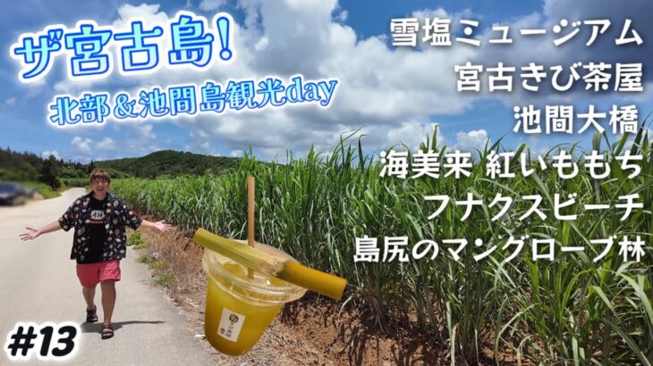 2023年 【#13】宮古島北部・池間島観光🏝️雪塩ミュージアム｜宮古きび茶屋｜池間大橋｜海美来 紅芋もち｜フナクスビーチ｜島尻のマングローブ林