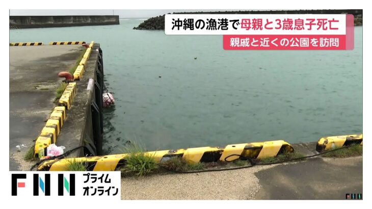 2023年 26歳母親と3歳息子が漁港で死亡　親戚と漁港近くの公園に…何らかの原因で海に落ちたか　沖縄・宮古島市