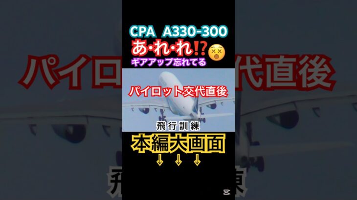 2023年 ギアアップ忘れてませんか？　#cathaypacific #宮古島 #a330