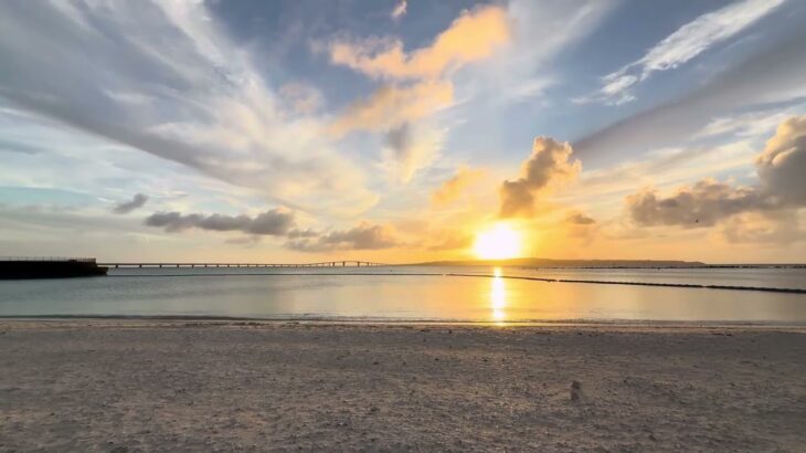2023年 宮古島で見た夕陽