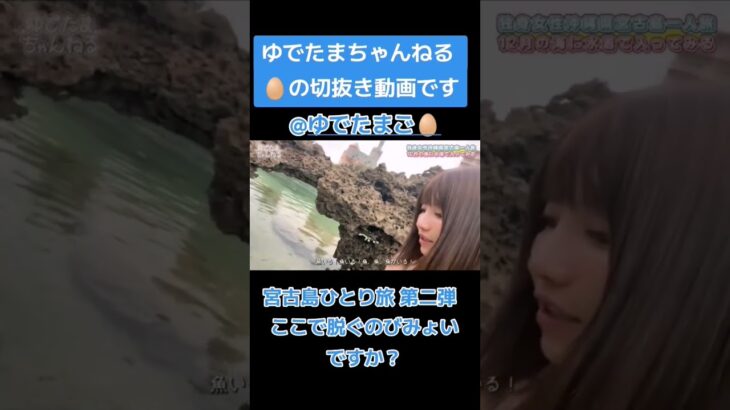 2023年 宮古島ひとり旅✈️第二弾🎊　沖縄の海は12月で暖かった！　ゆでたまご🥚普及活動中です🐶　ゆでたまちゃんを切抜き動画で応援📣してます🐣　#ゆでたまご #ゆでたまちゃんねる #宮古島 #海水浴