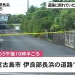 2023年 宮古島市伊良部島道路に倒れていた女性が死亡　ひき逃げも視野に捜査（沖縄テレビ）2025/08/20