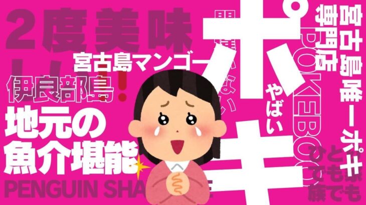 2023年 宮古島唯一のポキ専門店専門店”POKEBOOとPENGUIN SHAVE ICEのご紹介