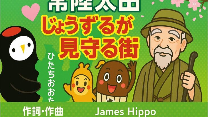 常陸太田ご当地曲 「じょうずるが見守る街」 #常陸太田#茨城県#ご当地ソング#じょうずる#ねばーる君#水戸黄門#ご当地キャラ#常陸太田観光#常陸太田PR#茨城ご当地ソング#茨城観光#ひたちおおた