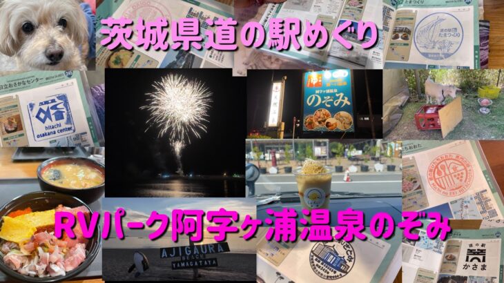 【キャンピングカー】茨城県の道の駅コンプリート！天然温泉併設RVパーク阿字ヶ浦温泉のぞみ