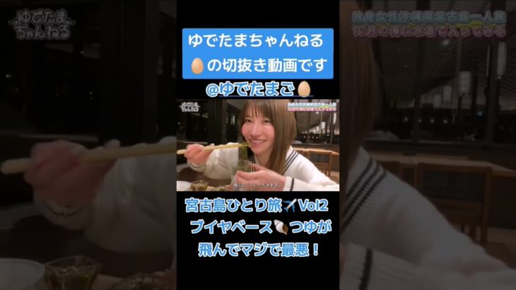 2023年 宮古島ひとり旅✈️Vol2後編　ホテルバイキング🍗って最高！　ゆでたまご🥚普及活動中です🐶　ゆでたまちゃんを切抜き動画で応援📣してます🐣　#ゆでたまご #ゆでたまちゃんねる #宮古島 #ひとり旅