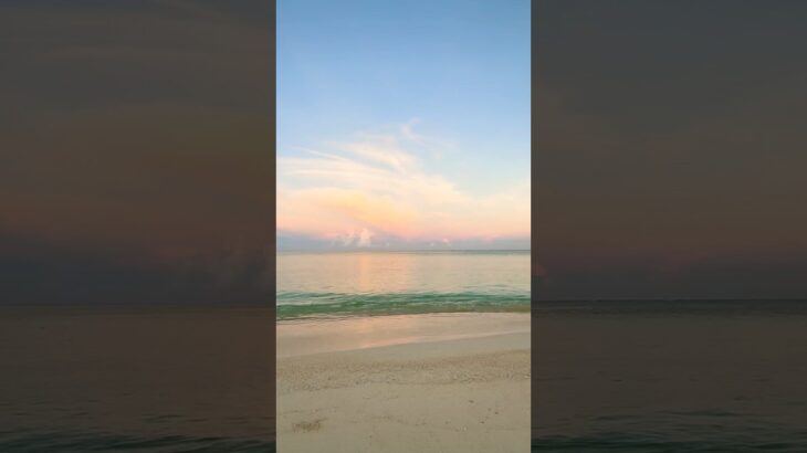 2023年 【沖縄/宮古島】 癒しの島の朝焼けの海 #asmr #beach #waves #17end  #沖縄　＃宮古島