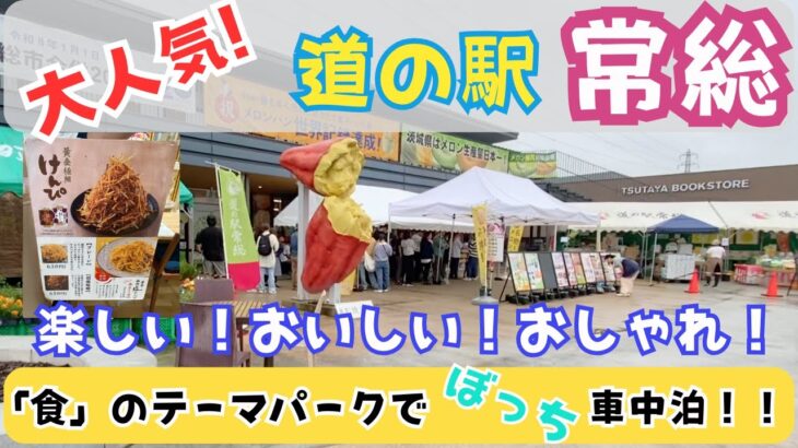 大人気の道の駅 常総｜絶品グルメと車中泊体験