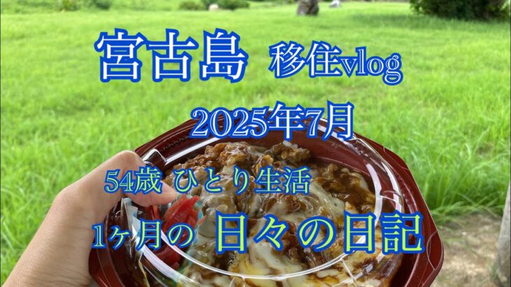 2023年 【移住vlog】2025年7月。宮古島移住生活🏝️1ヶ月のまとめ日記📖