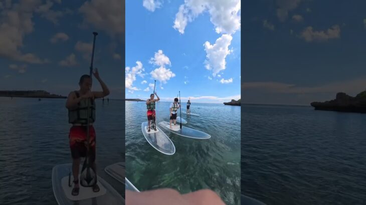 2023年 【感動】宮古島でクリアSUPしてみたvlog 海綺麗　サーフィン　ボード　真夏　沖縄観光　旅行　おすすめ　日常　マリンスポーツ　アドベンチャー　インギャマリンガーデン　海遊び　暇つぶし　初心者　漕ぎ方
