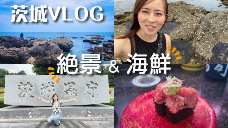 【茨城Vlog】那珂湊おさかな市場で海鮮三昧！神磯の鳥居＆大洗磯前神社｜観光・グルメ旅