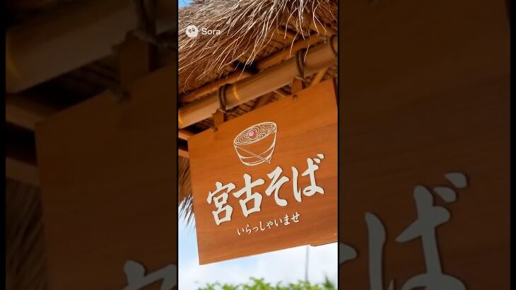 2023年 宮古島の宮古そばは最高#AI観光 #沖縄観光 #沖縄旅行 #宮古島 #宮古そば #島スイーツ #雪塩ソフト #ローカル食堂 #10秒観光