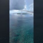 2023年 宮古島空港着陸！宮古ブルーが最高😆上空から最高の景色！沖縄本土から宮古島までの上空、絶景です
