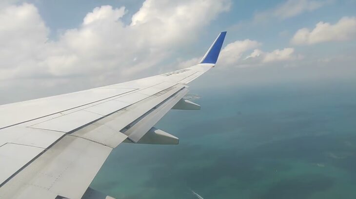 2023年 2025年11月15日　ANA 1725便②　宮古島空港　着陸寸前までの景色