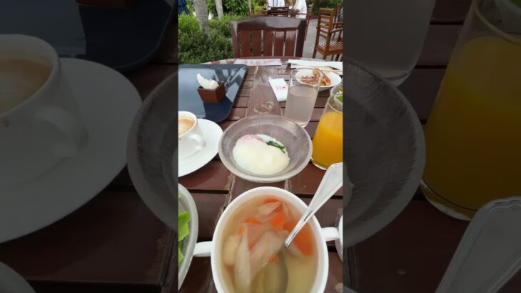 2023年 プールサイドで朝食　2025/5/28　宮古島東急ホテル&リゾーツ