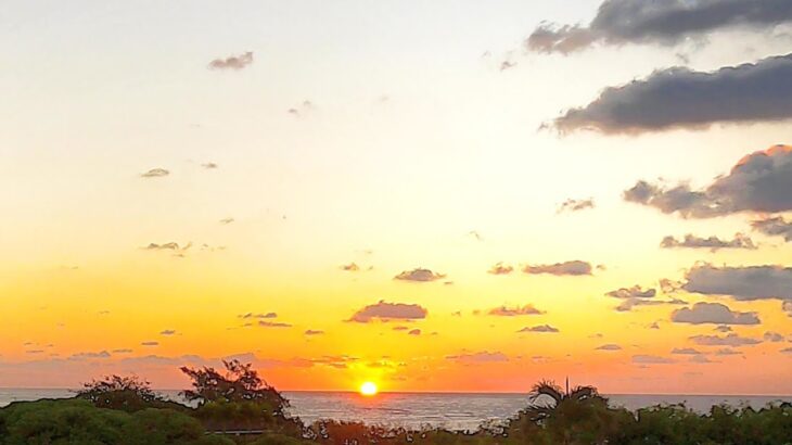 2023年 ４ｋ 「日の出 １１月２４日」「Sunrise Nov/24」【宮古島　海　サンゴ　魚　シュノーケリング　水族館　観光　移住】