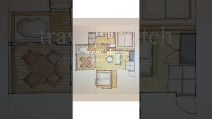 2023年 travel sketch  旅の記録：宮古島02