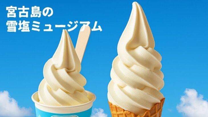 2023年 宮古島の雪塩ミュージアム　バーチャル散策　ソフトクリーム