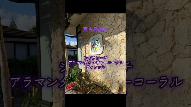 2023年 宮古島旅行　#シギラビーチ　#アラマンダインギャーコーラルヴィレッジ　#コテージ　#アクティビティ