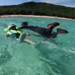 2023年 宮古島の海でギャン泣きする孫ちゃん