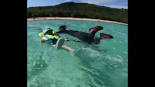 2023年 宮古島の海でギャン泣きする孫ちゃん